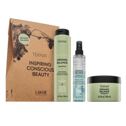 Lakmé Teknia Organic Balance Pack set per tutti i tipi di capelli 300 ml + 250 ml + 100 ml