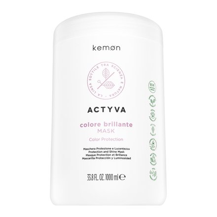 Kemon Actyva Colore Brilliante Mask maschera protettiva per capelli colorati 1000 ml
