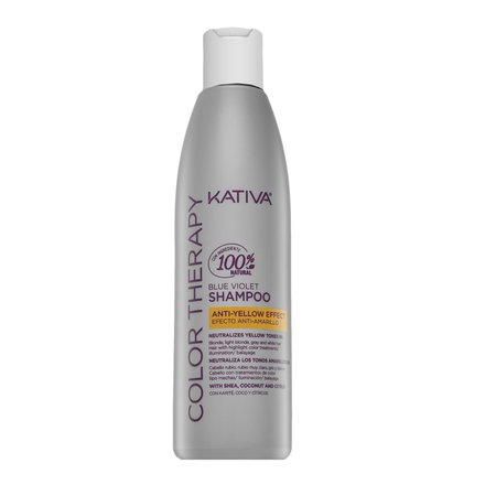 Kativa Color Therapy Blue Violet Shampoo shampoo senza solfati per neutralizzare le sfumature di colore indesiderate 250 ml