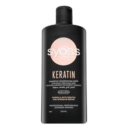 Syoss Keratin Shampoo shampoo nutriente con cheratina 500 ml