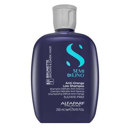 Alfaparf Milano Semi Di Lino Brunette Anti-Orange Low Shampoo shampoo neutralizzante per toni marroni 250 ml