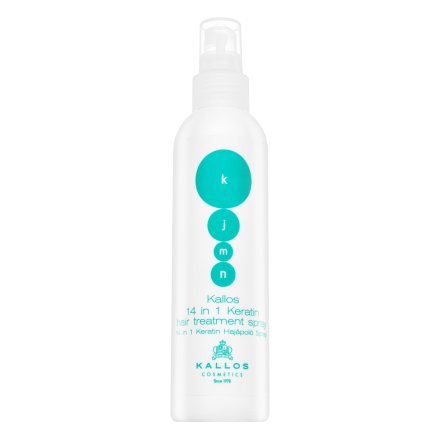 Kallos 14in1 Keratin Hair Treatment Spray spray rinforzante senza risciacquo per tutti i tipi di capelli 200 ml