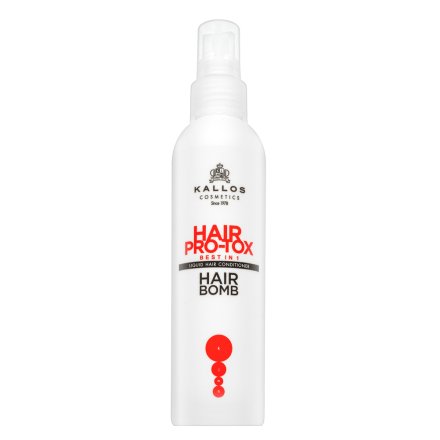 Kallos Hair Pro-Tox Hair Bomb Liquid Hair Conditioner balsamo senza risciacquo per capelli secchi e danneggiati 200 ml