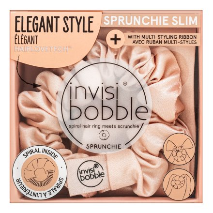 InvisiBobble Sprunchie Slim Ballerina Bow elastico per capelli