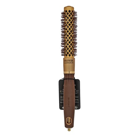 Olivia Garden Expert Blowout Shine Round Brush Wavy Bristles Gold & Brown 20 mm spazzola per capelli