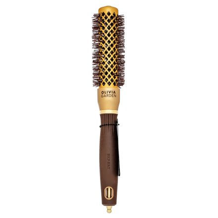 Olivia Garden Expert Blowout Shine Round Brush Wavy Bristles Gold & Brown 25 mm spazzola per capelli