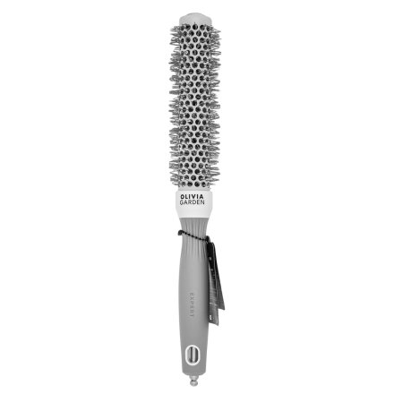 Olivia Garden Expert Blowout Speed Round Brush Wavy Bristles White & Grey 25 mm spazzola per capelli