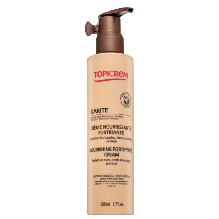 Topicrem Karité Nourishing Fortifying Cream cura rinforzante per i capelli ricci 200 ml