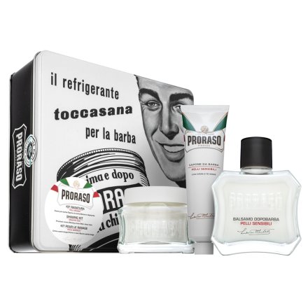 Proraso Set regalo Vintage Selection Beard Care Sensitive Kit 100 ml + 100 ml + 150 ml