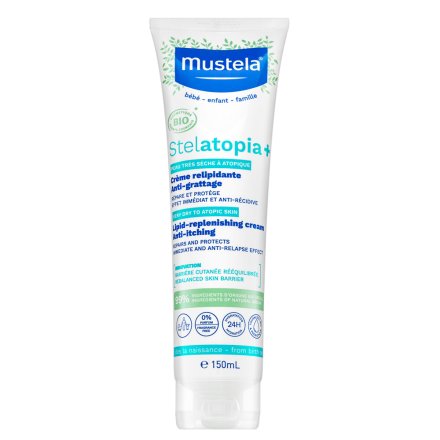 Mustela Stelatopia+ crema nutriente lenitiva Lipid-Replenishing Cream Anti-Itching 150 ml