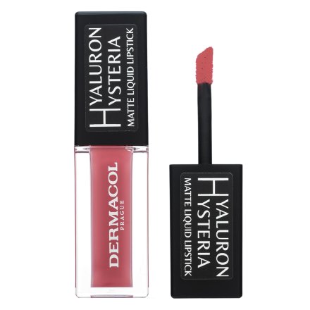 Dermacol Hyaluron Hysteria Matte Liquid Lipstick rossetto liquido con un effetto opaco No.04 4,5 ml