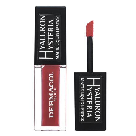 Dermacol Hyaluron Hysteria Matte Liquid Lipstick rossetto liquido con un effetto opaco No.08 4,5 ml