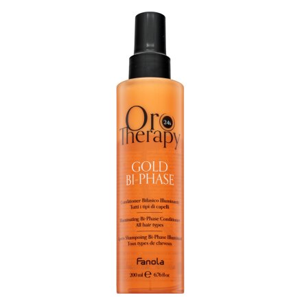 Fanola Oro Therapy 24k Gold Bi-Phase Conditioner balsamo senza risciacquo per morbidezza e lucentezza dei capelli 200 ml