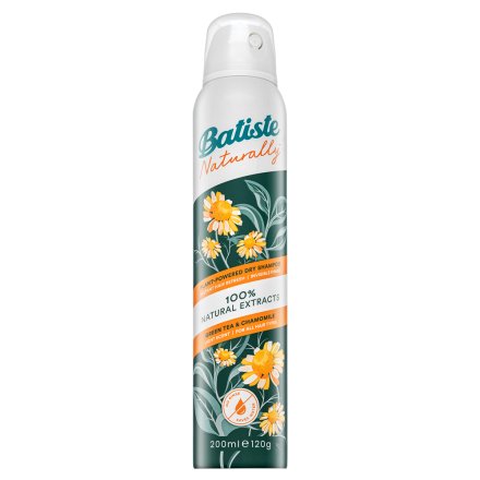 Batiste Naturally Green Tea & Chamomile shampoo secco per capelli rapidamente grassi 200 ml