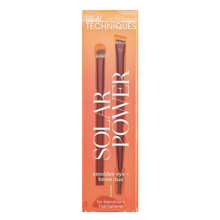 Real Techniques Solar Power Smolder Eye + Brow Duo set di pennelli per occhi