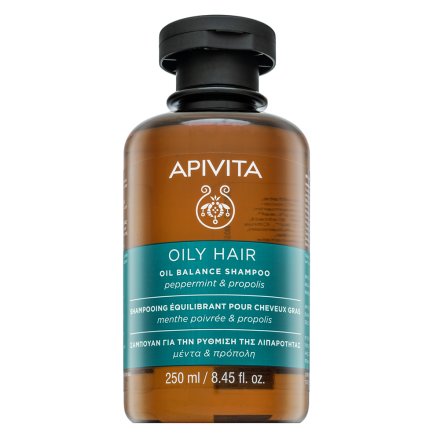 Apivita Oil Balance Shampoo shampoo detergente profondo per cuoio capelluto grasso 250 ml