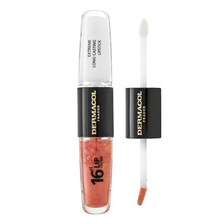 Dermacol 16H Lip Colour Extreme Long-Lasting Lipstick lucidalabbra colorato lunga tenuta bifasico No. 05 8 ml