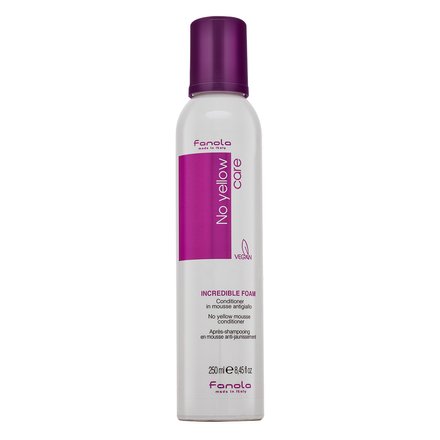 Fanola No Yellow Care Incredible Foam balsamo in schiuma per capelli biondi 250 ml