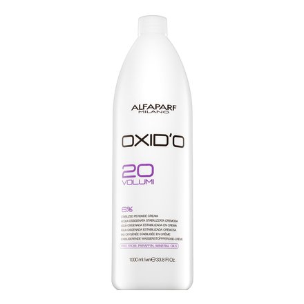 Alfaparf Milano Oxid'o 20 Volumi 6% emulsione di sviluppo per tutti i tipi di capelli 1000 ml