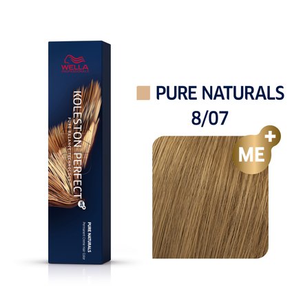 Wella Professionals Koleston Perfect Me+ Pure Naturals colore per capelli permanente professionale 8/07 60 ml