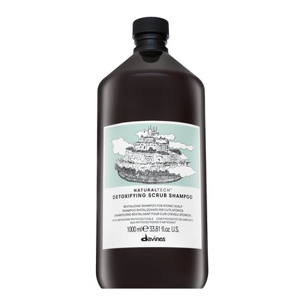 Davines Natural Tech Detoxifying Scrub Shampoo shampoo peeling per capelli rapidamente grassi 1000 ml