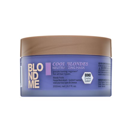 Schwarzkopf Professional BlondMe Cool Blondes Neutralizing Mask maschera nutriente per capelli biondo platino e grigi 200 ml