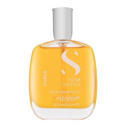 Alfaparf Milano Semi Di Lino Curls Multi-Benefit Oil olio secco multifunzionale Per la lucentezza dei capelli mossi e ricci 100 ml