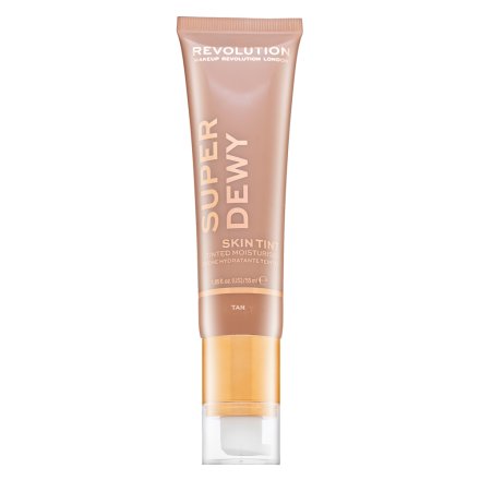 Makeup Revolution Super Dewy Skin Tint Moisturizer - Tan emulsione tonificante e idratante 55 ml