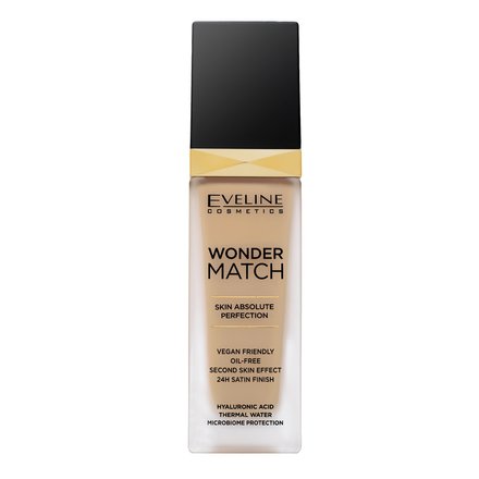 Eveline Wonder Match Skin Absolute Perfection fondotinta lunga tenuta per l' unificazione della pelle e illuminazione 30 Cool Beige 30 ml
