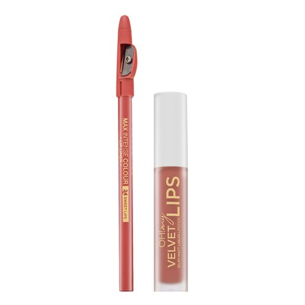 Eveline OH! My Velvet Lips Matt Lip Kit kit per labbra per effetto opaco 11 Cookie Milkshake 4,5 ml