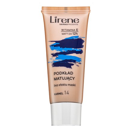 Lirene Nature Matte fluid 14 Caramel fondotinta liquido con un effetto opaco 30 ml