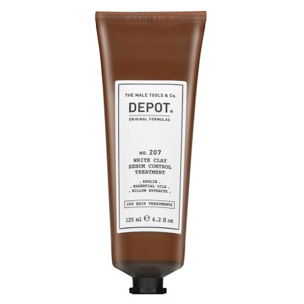 Depot No. 207 White Clay Sebum Control Treatment maschera rinforzante contro l'irritazione della pelle 125 ml