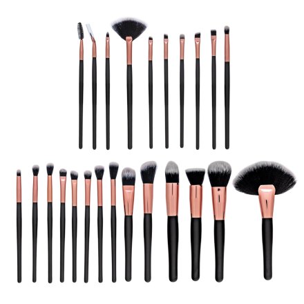 MIMO Makeup Brush Set Black 24 Pcs set di pennelli