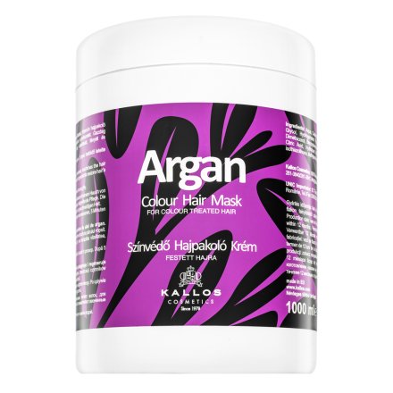 Kallos Argan Colour Hair Mask maschera nutriente per capelli colorati 1000 ml