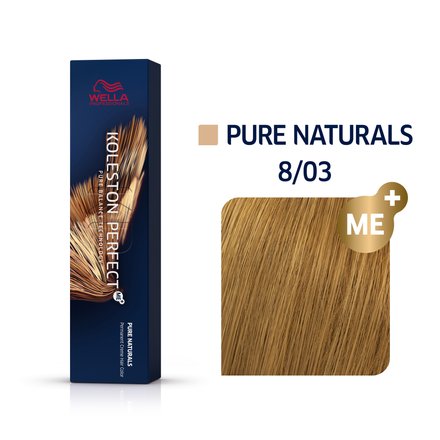 Wella Professionals Koleston Perfect Me+ Pure Naturals colore per capelli permanente professionale 8/03 60 ml