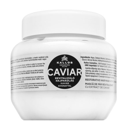 Kallos Caviar Anti-Aging Hair Mask maschera nutriente per capelli maturi 275 ml