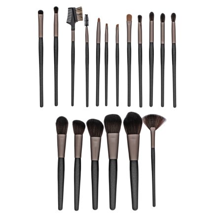 MIMO Makeup Brush Set Black 18 Pcs set di pennelli