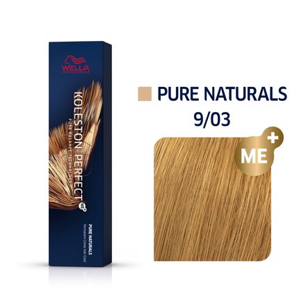 Wella Professionals Koleston Perfect Me+ Pure Naturals colore per capelli permanente professionale 9/03 60 ml