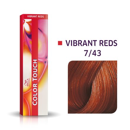 Wella Professionals Color Touch Vibrant Reds colore demi-permanente professionale con effetto multidimensionale 7/43 60 ml