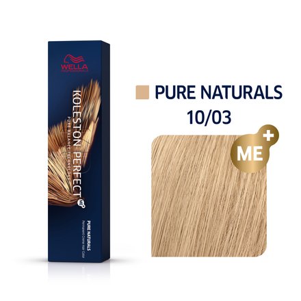 Wella Professionals Koleston Perfect Me+ Pure Naturals colore per capelli permanente professionale 10/03 60 ml