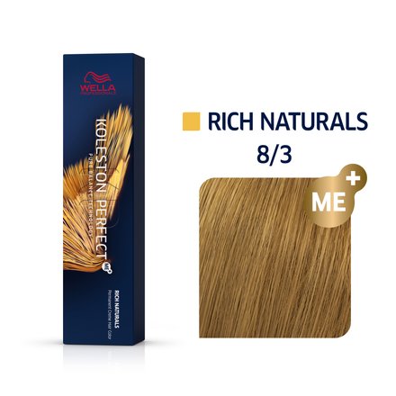 Wella Professionals Koleston Perfect Me+ Rich Naturals colore per capelli permanente professionale 8/3 60 ml
