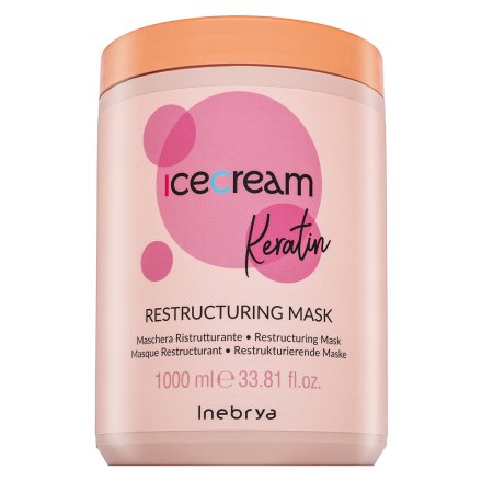 Inebrya Ice Cream Keratin Restructuring Mask maschera rinforzante con cheratina 1000 ml