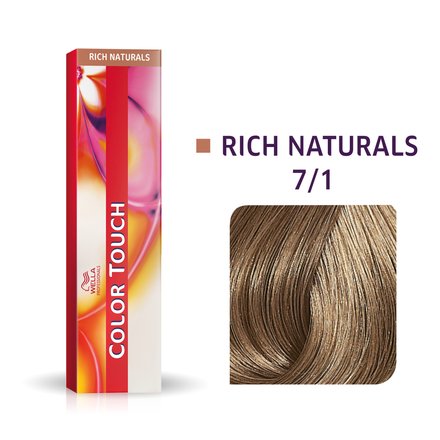 Wella Professionals Color Touch Rich Naturals colore demi-permanente professionale con effetto multidimensionale 7/1 60 ml