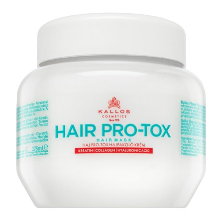 Kallos Hair Pro-Tox Hair Mask maschera nutriente con cheratina 275 ml