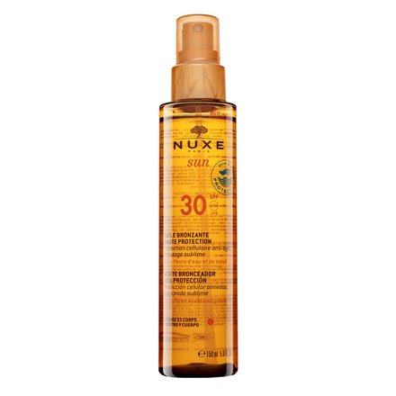 Nuxe Sun olio abbronzante per viso e corpo Huile Bronzante Haute Protection SPF30 spray 150 ml