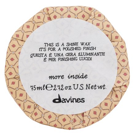 Davines More Inside Shine Wax cera modellante per capelli per il rafforzamento e lucentezza dei capelli 75 ml