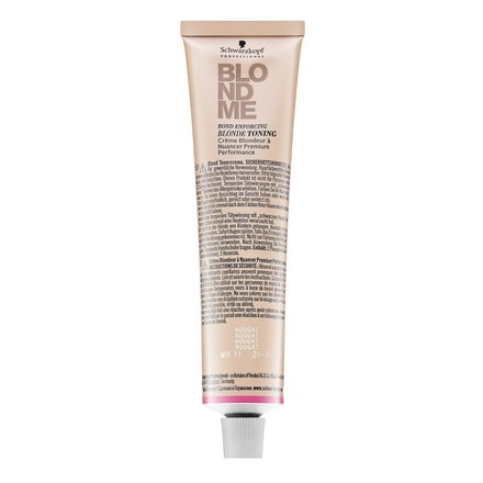 Schwarzkopf Professional BlondMe Bond Enforcing Blonde Toning crema colorante tonificante per tutti i tipi di capelli Nougat 60 ml