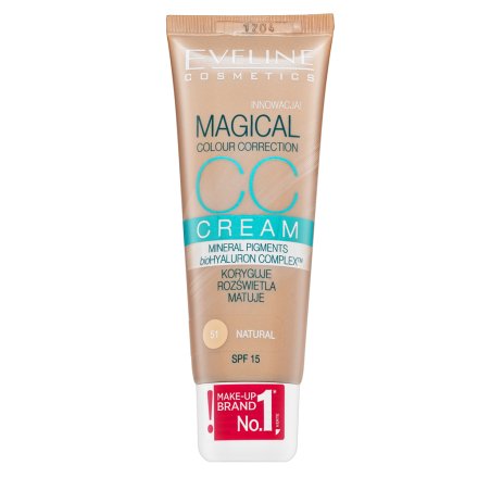 Eveline Magical Colour Correction CC Cream SPF15 Crema CC contro le imperfezioni della pelle 51 Natural 30 ml