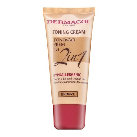 Dermacol Toning Cream 2in1 emulsione tonificante e idratante per unificare il tono della pelle Bronze 30 ml