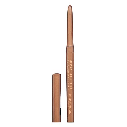 Dermacol Crystal Look 24H Waterproof Eyeliner matita occhi 01 Bronze 3 g